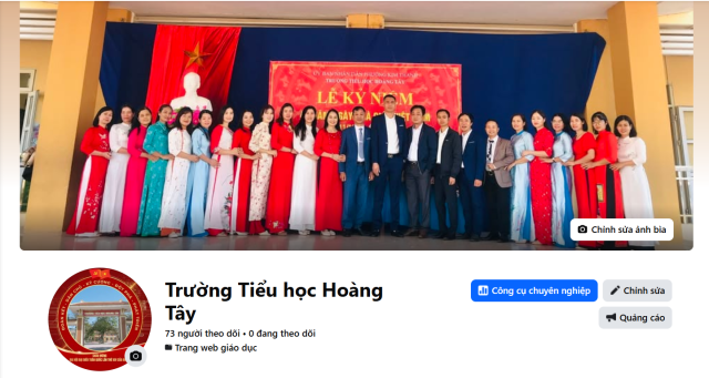 Trang Fanpage trường Tiểu học Hoàng Tây